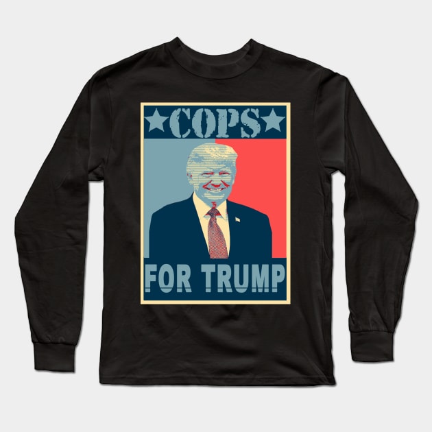 cops for trump Long Sleeve T-Shirt by joyTrends